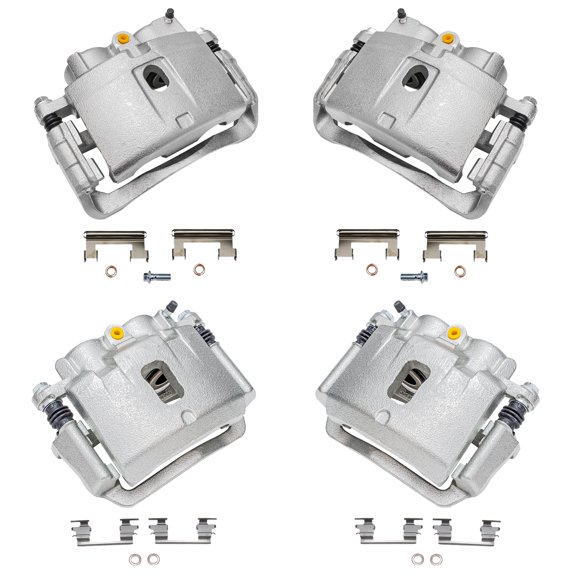 Detroit Axle - Front & Rear Brake Calipers w/Bracket Replacement for Chevy GMC Express Savana 2500 3500