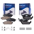 thumbnail image 1 of Detroit Axle - Brake Pads for 2004 2005 2006 2007 2008 Ford F-150 Lincoln Mark LT, Ceramic Brake Pads w/Hardware Front & Rear Replacement Brakes Pads Set, 1 of 7