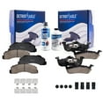 thumbnail image 1 of Detroit Axle - Front Rear Brakes Brake Pads Replacement for Ford Expedition Lincoln Navigator Fits select: 2012-2017 FORD EXPEDITION LIMITED, 2010 FORD EXPEDITION XLT, 1 of 7