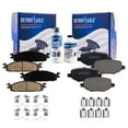 thumbnail image 1 of Detroit Axle - 6pc Front Rear Ceramic Brake Pads Replacement for Ford Flex Taurus Explorer Lincoln MKS MKT, 1 of 7
