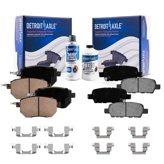 Detroit Axle - Front Rear Brakes Brake Pads Replacement for Nissan Murano Maxima Infiniti FX35