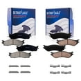 thumbnail image 1 of Detroit Axle - Brake Pads for 2003-2008 Dodge Ram 2500 3500, 2005-2008 Ram 4000, Front & Rear Ceramic Brakes Pads w/Hardware Replacement, 1 of 7