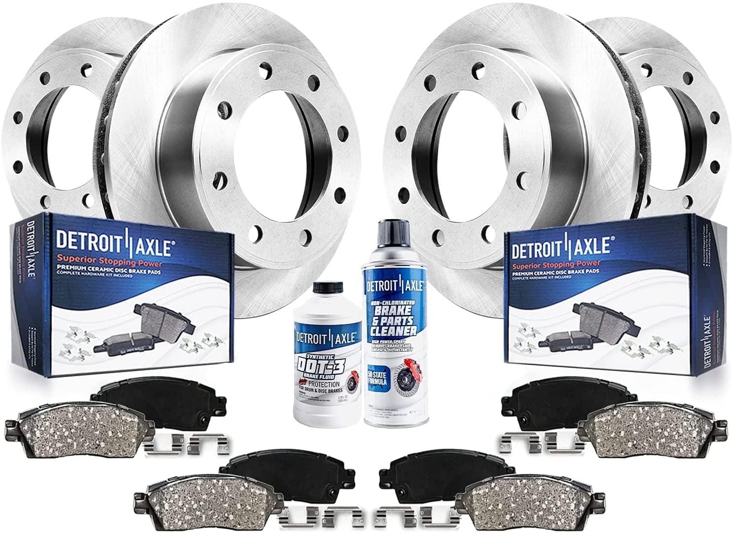 Complete Rear Brake Kit For Chevy Silverado/Sierra 1500 & Tahoe - Rotors, Calipers, Pads Included 9 thumbnail image