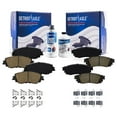 thumbnail image 1 of Detroit Axle - 6pc Front and Rear Ceramic Brake Pads for Lexus ES250 ES300h UX200 UX250h UX300h Toyota Avalon Camry Corolla Cross C-HR Venza, 1 of 7