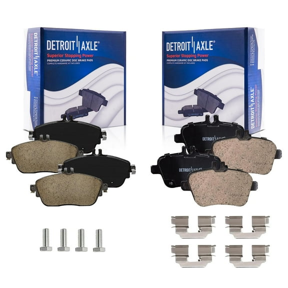 Detroit Axle - Front & Rear Ceramic Brake Pads for Mercedes-Benz B Electric Drive B180 B250 B250e CLA250 GLA250 INFINITI QX30