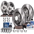 thumbnail image 1 of Detroit Axle - Front Rear Disc Brake Rotors Ceramic Brakes Pads + 20pc Wheel Lug Nuts Replacement for Ford Taurus Flex Lincoln MKT MKS, 1 of 8