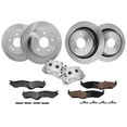 thumbnail image 1 of Detroit Axle - Front & Rear Disc Rotors Ceramic Brake Pads + Front Brake Calipers Replacement for Dodge Ram 1500 Durango - 10pc Set, 1 of 7