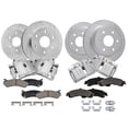 thumbnail image 1 of Detroit Axle - Brake Kit for Chevy GMC Silverado Sierra Suburban Avalanche Yukon 1500 Tahoe Drilled Rotors Ceramic Brake Pads Brake Calipers [12 inch Front & 12.99 inch Rear Rotors], 1 of 7