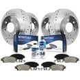 thumbnail image 1 of Detroit Axle - Front Rear Drilled Slotted Brakes and Rotors Brake Pads Replacement for Ford F-150 Fits select: 2010-2011 FORD F150 SUPERCREW, 1 of 8