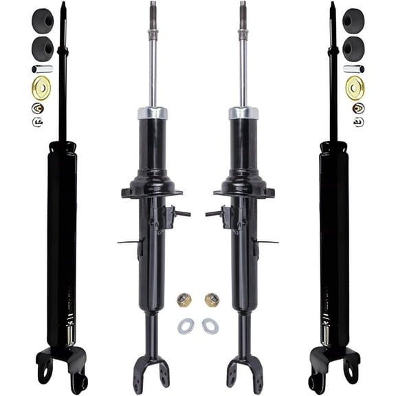 Detroit Axle - Front & Rear Shock Absorbers Kit Replacement for 2003-2005 Nissan 350Z Infiniti G35