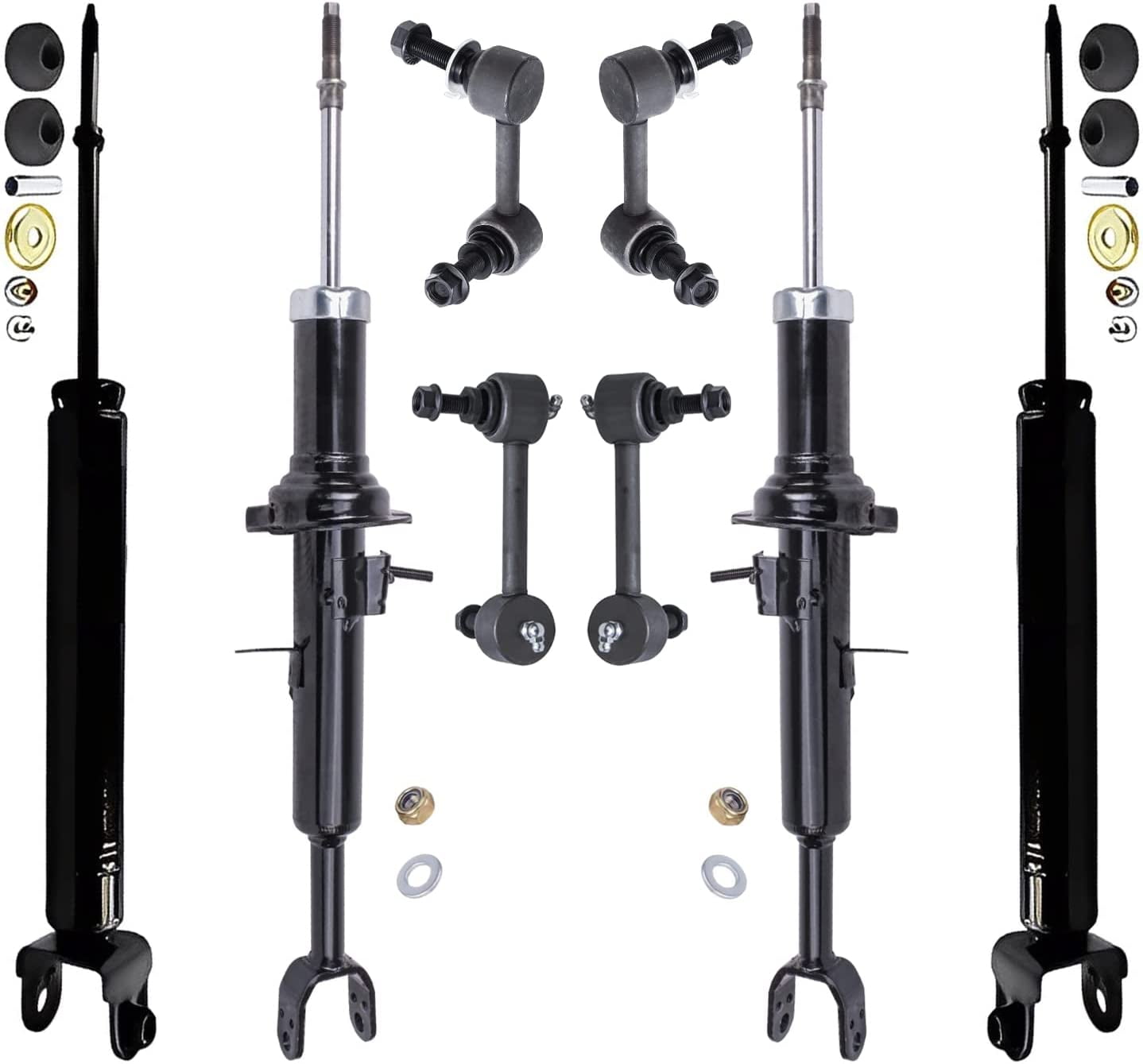 Rear Shock Absorbers + Sway Bar Links Kit – For 1999-2004 Ford F-250 / F-350 Super Duty