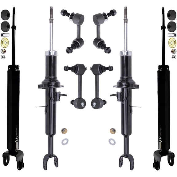 Detroit Axle - Front & Rear Shock Absorbers Sway Bar Links Replacement for 2003-2005 Nissan 350Z Infiniti G35