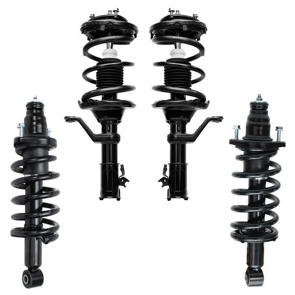 Detroit Axle - Front Rear Struts for 2002-2006 Honda CR-V Complete 4 Struts w/Coil Spring 2003 2004 2005 Replacement Left & Right Quick Install Ready Struts Assembly