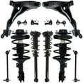 thumbnail image 1 of Detroit Axle - Front Rear Struts with Coil Spring Assembly + Sway Bar Links + Front Lower Control Arm + Outer Tie Rods Replacement for 2002 2003 2004 2005 Mitsubishi Eclipse - 12pc Set, 1 of 9