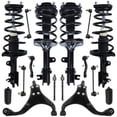 thumbnail image 1 of Detroit Axle - 16pc End Suspension Kit for 2005-2009 Hyundai Tucson 2005-2010 Kia Sportage Front Rear Ready Struts Front Lower Control Arms Sway Bars Tie Rods Boots 2006 2007 2008 Replacement, 1 of 8