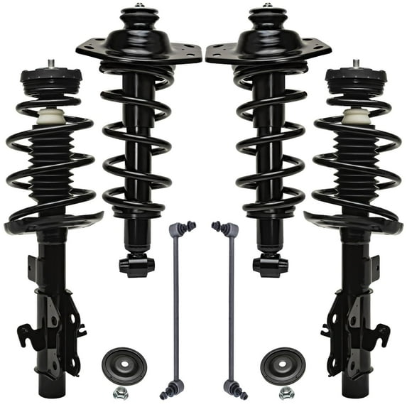 Detroit Axle - Front Rear Struts w/Coil Spring Sway Bar Links Replacement for 2011-2012 Chevrolet Camaro 3.6L - 6pc Set