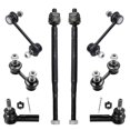 thumbnail image 1 of Detroit Axle - Front & Rear Sway Bar Links + Inner Outer Tie Rods Kit Replacement for 1993-2000 2001 2002 Toyota Corolla, 1 of 7