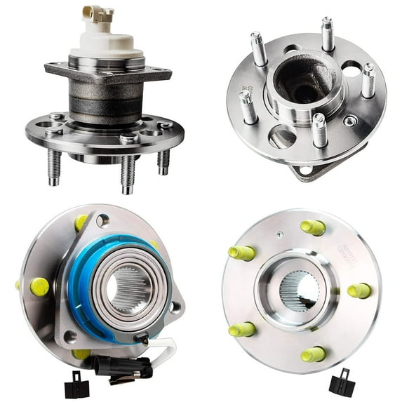 Detroit Axle - 4 Wheel Bearing Hubs for Chevy Impala Pontiac Grand Prix Buick Lacrosse Regal Century Aztek Monte Carlo Montana Wheel Bearing Hubs Assembly Replacement Front and Rear