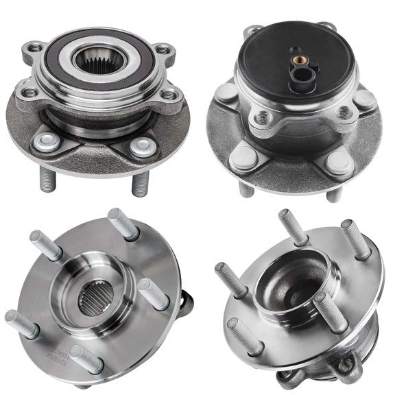 Detroit Axle - Front & Rear Wheel Bearing & Hubs Assembly Replacement for 2014 2015 2016 2017 2018 Mazda 3 Sport - 4pc Set