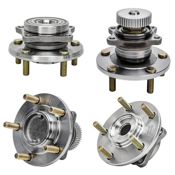 Detroit Axle - Front Rear Wheel Bearing Hubs Assembly Replacement for Dodge Avenger Mitsubishi Eclipse Chrysler Sebring