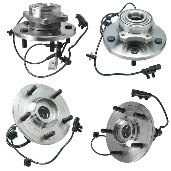 Detroit Axle - Front & Rear Wheel Bearing and Hub Assembly Replacement for 2007-2008 Pacifica Models w/ABS