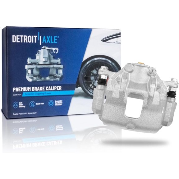Detroit Axle - Front Right Brake Caliper for 2012-2017 Hyundai Azera Disc Brake Caliper with Bracket 2013 2014 2015 2016 Replacement Passenger Side Brake Caliper Assembly