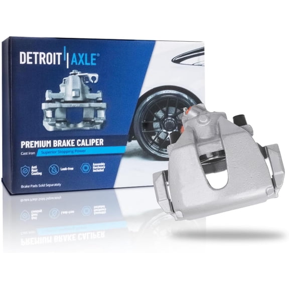 Detroit Axle - Front Right Brake Caliper for 2013-2019 Ford C-Max Escape Focus, Passenger Side Disc Brake Caliper with Bracket 2014 2015 2016 2017 2018 Replacement