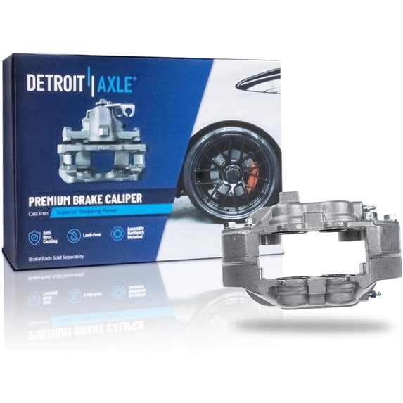 Detroit Axle - Front Right Brake Caliper for 2015-2020 Chevrolet Colorado GMC Canyon Disc Brake Caliper 2016 2017 2018 2019 Replacement Passenger Side Brake Caliper Assembly