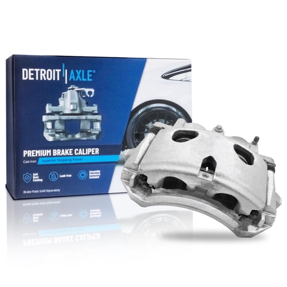 Detroit Axle - Front Right Brake Caliper for 2020-2022 Chevy Silverado 3500 HD GMC Sierra 2500 HD Passenger Side Disc Brake Caliper with Bracket Assembly Replacement