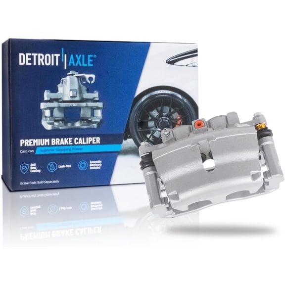 Detroit Axle - Front Right Brake Caliper for Chevrolet Trailblazer Traverse GMC Acadia Envoy Buick Enclave Rainier Saab 9-7x Saturn Outlook Isuzu Ascender, Disc Brake Caliper with Bracket Replacement