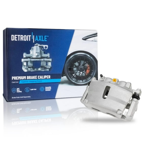 Detroit Axle - Front Right Brake Caliper for Chevy Trailblazer EXT GMC Acadia Limited Envoy XL Buick Enclave Rainier Isuzu Ascender Saab 9-7X Saturn Outlook Disc Brake Caliper w/ Bracket Replacement