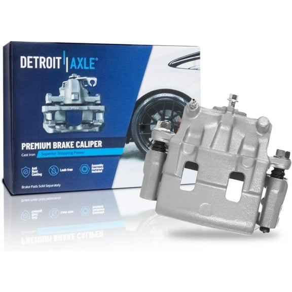 Detroit Axle - Front Right Brake Caliper for Ford 11-14 Edge 11-15 Lincoln MKX 07-15 Mazda CX-9, Passenger Side Brake Caliper with Bracket Assembly 2011 2012 2013 2014 Replacement