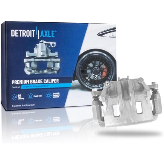 Detroit Axle - Front Right Brake Caliper for 2002 2003 2004 Kia Sedona Disc Brake Caliper w/Bracket Replacement Passenger Side Assembly