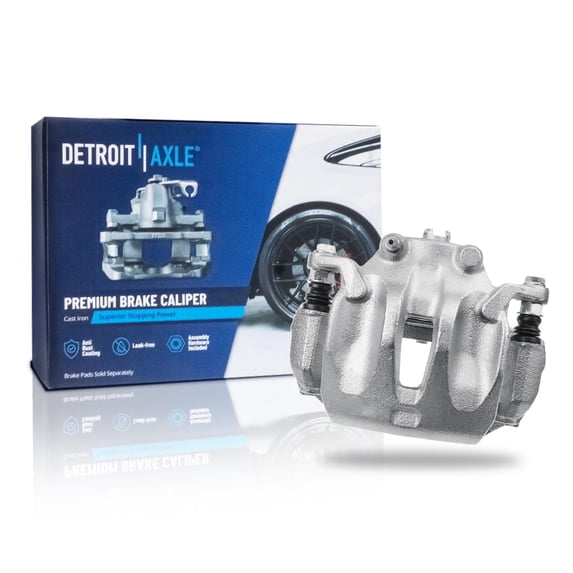 Detroit Axle - Front Right Brake Caliper for 2003-2007 2009-2012 Nissan Murano, Passenger Side Brake Caliper w/ Bracket Replacement