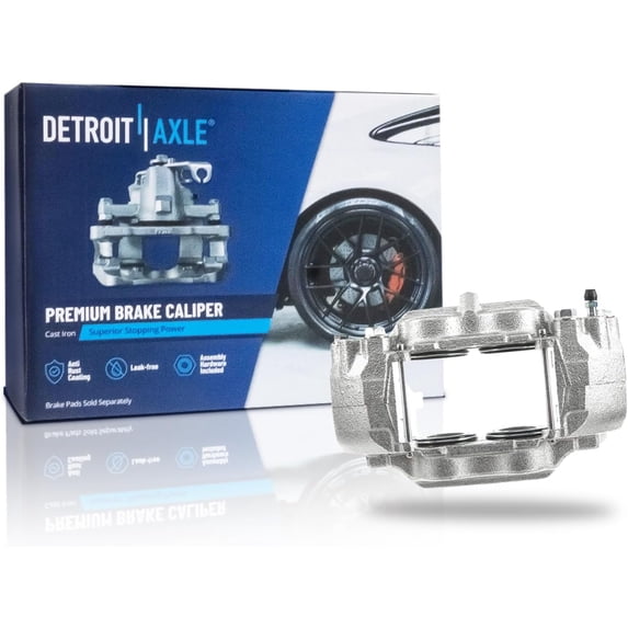 Detroit Axle - Front Right Brake Caliper for 2006-2010 Hummer H3 2009-2010 H3T Disc Brake Caliper 2007 2008 2009 Replacement Passenger Side