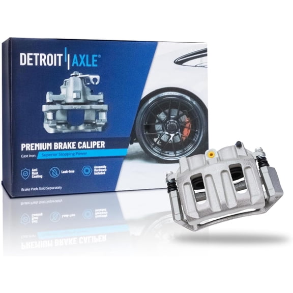 Detroit Axle - Front Right Brake Caliper w/Bracket Replacement for 1999 2000 2001 2002 2003 Ford F-150 Lincoln Blackwood