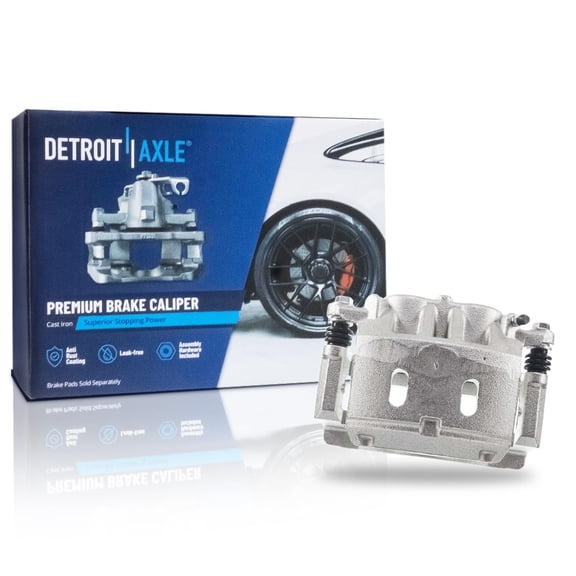 Detroit Axle - Front Right Brake Caliper for 08-15 17-24 Nissan Titan 06-15 17-24 Armada 07-13 INFINITI QX56, 14-23 QX80, Passenger Side Brake Caliper w/ Bracket
