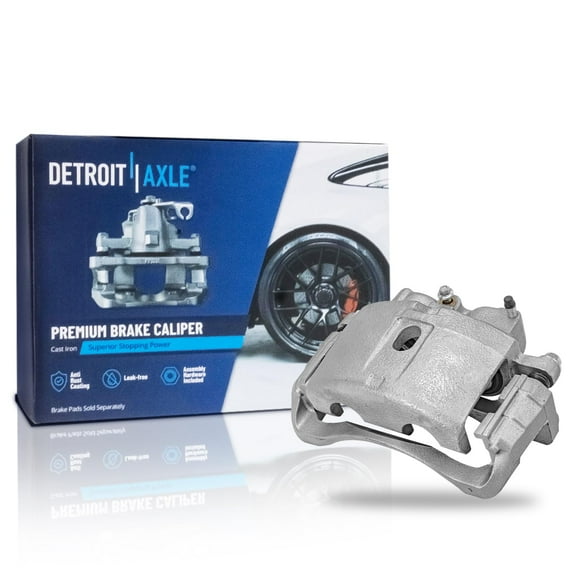 Detroit Axle - Front Right Disc Brake Caliper w/Bracket Replacement for Chevy GMC Silverado Express Savana Sierra 2500 3500 Deville DTS Fits select: 2003-2006 CHEVROLET SILVERADO K2500 HEAVY DUTY