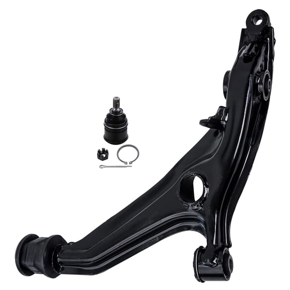 Detroit Axle - 2pc Front Control Arm Kit for 1996-2000 Honda Civic 1997-2000 Acura EL, Right Lower Control Arm Lower Ball Joint 1998 1999 Replacement