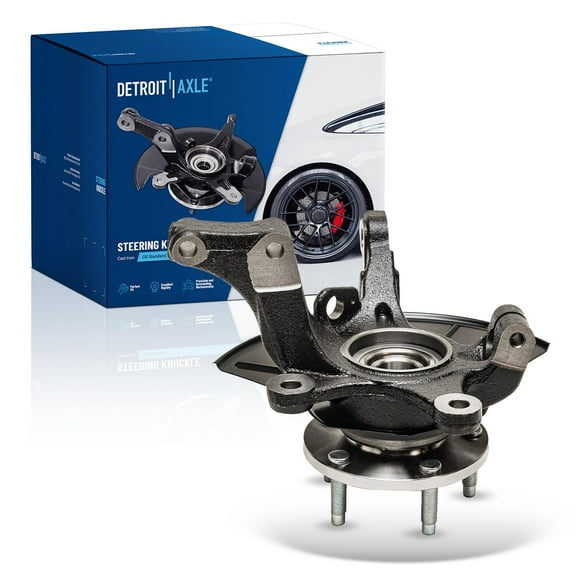 Detroit Axle - Front Right Steering Knuckle for 2005-2012 Ford Escape, 2005-2011 Mercury Mariner, 2005-2011 Mazda Tribute, Passenger Side Steering Knuckle & Wheel Hub Bearing Replacement