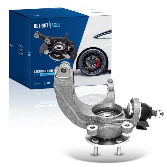 Detroit Axle - Front Right Steering Knuckle & Wheel Hub Bearing Replacement for 2010 2011 2012 2013 Ford Transit Connect