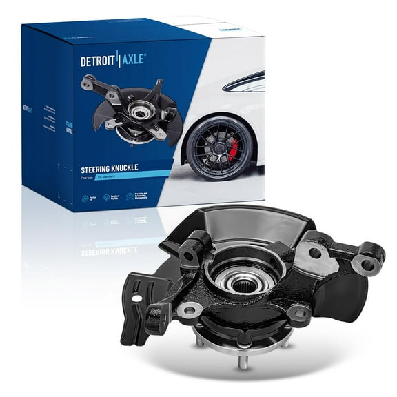Detroit Axle - Front Right Steering Knuckle & Wheel Hub Bearing Replacement for 2011 2012 2013 Hyundai Sonata 2.4L