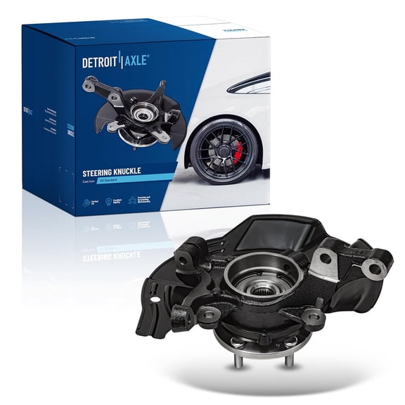 Detroit Axle - Front Right Steering Knuckle for 2011 Kia Optima, Passenger Side Steering Knuckle & Wheel Bearing Hub Assembly Replacement