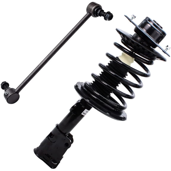 Detroit Axle - Front Right Strut Kit for 2001-2007 Dodge Grand Caravan Chrysler Town & Country 2001-2003 Voyager, Sway Bar 2002 Suspension Shock