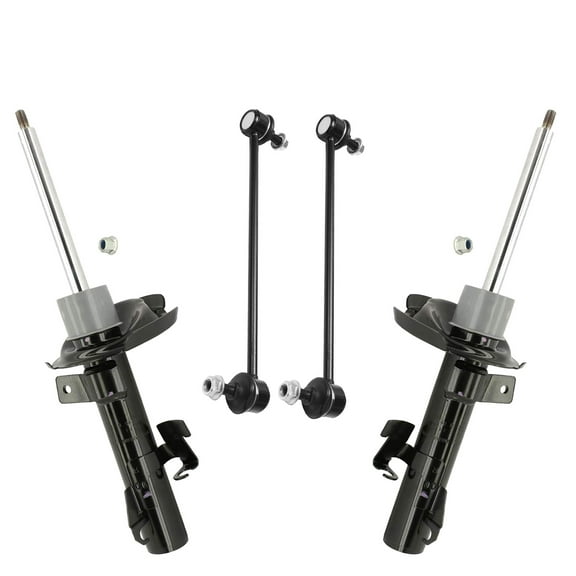 Detroit Axle - Front Shock Absorbers Kit for Volvo C30 C70 S40 V50, 2 Shock Absorbers Assembly 2 Sway Bar Links 2008 2009 2010 2011 Replacement