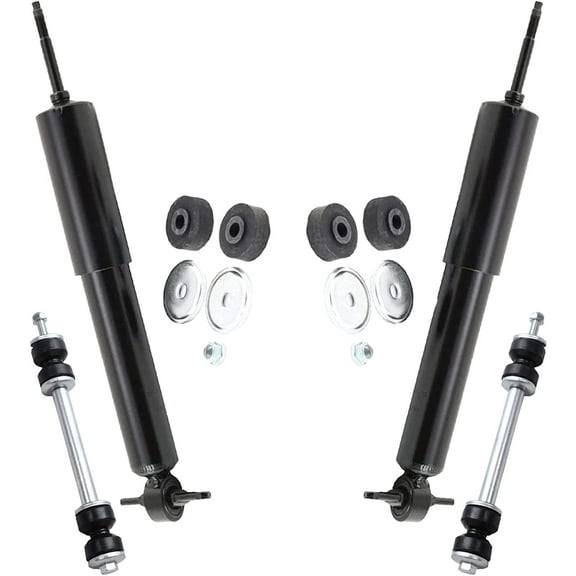 Detroit Axle - Front Shock Absorbers + Sway Bars Replacement for Chevrolet GMC Savana Express 1500 2500 2WD - 4pc Set Fits select: 2003-2007 CHEVROLET EXPRESS G2500, 2003-2009 CHEVROLET EXPRESS G1500
