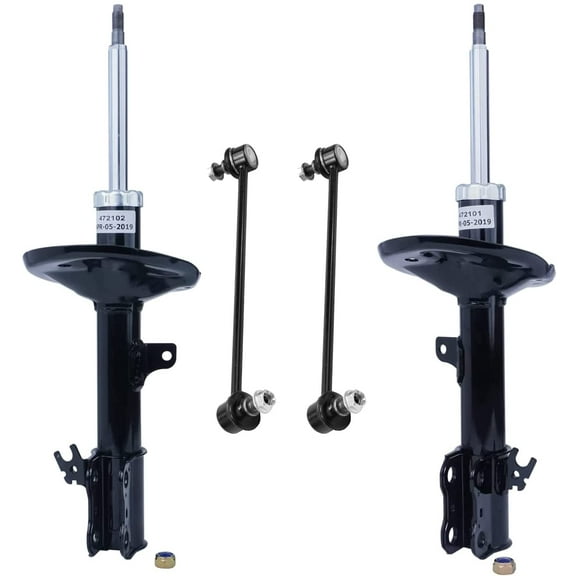 Detroit Axle - Front Shocks Kit for 1999-2003 Lexus RX300 2 Shock Absorbers 2 Sway Bar Links 2000 2001 2002 Replacement Suspension