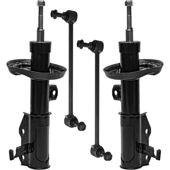 Detroit Axle - Front Shocks Sway Bars for 2013-2019 Cadillac XTS 2 Shock Absorbers 2 Sway Bar Links 2014 2015 2016 2017 2018 Replacement Suspension Kit