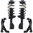 thumbnail image 1 of Detroit Axle - Front Spring Struts Lower Control Arms w/ Ball Joints Replacement for 2007-2009 Chevrolet Equinox Pontiac Torrent - 4pc Set, 1 of 7