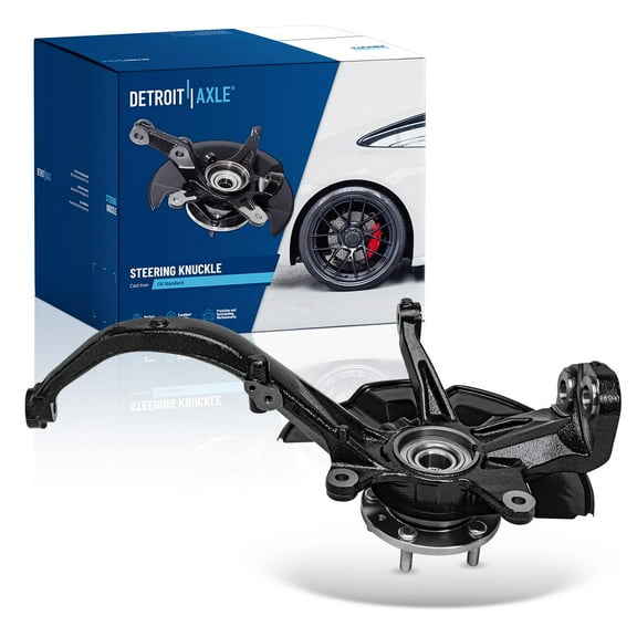 Detroit Axle - Front Steering Knuckle for Ford Fusion Lincoln MKZ Zephyr Mercury Milan, Steering Knuckle and Wheel Hub Bearing Replacement